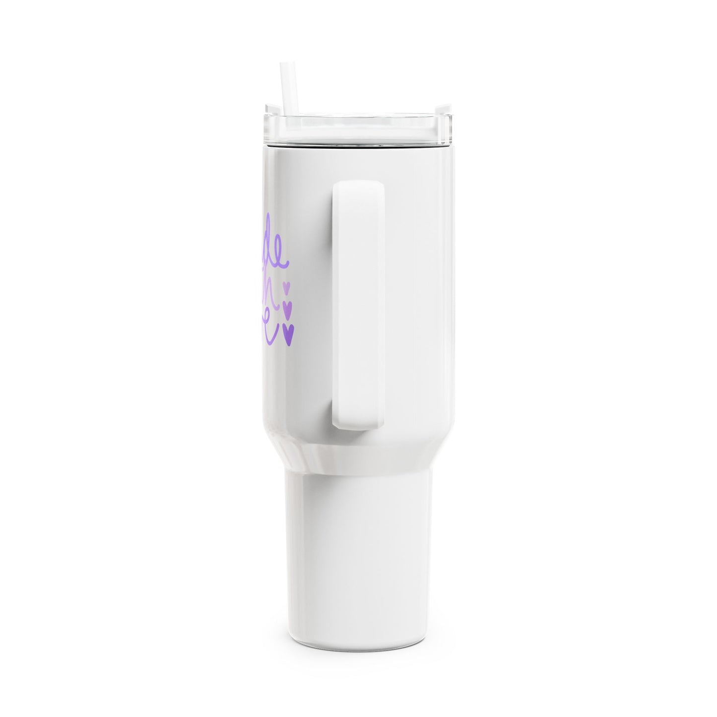 MADE WITH LOVE - MIT LIEBE GEMACHT• Tumbler mit Henkel & Strohhalm • XXL Reisebecher 1,2L - YOGA SANTA