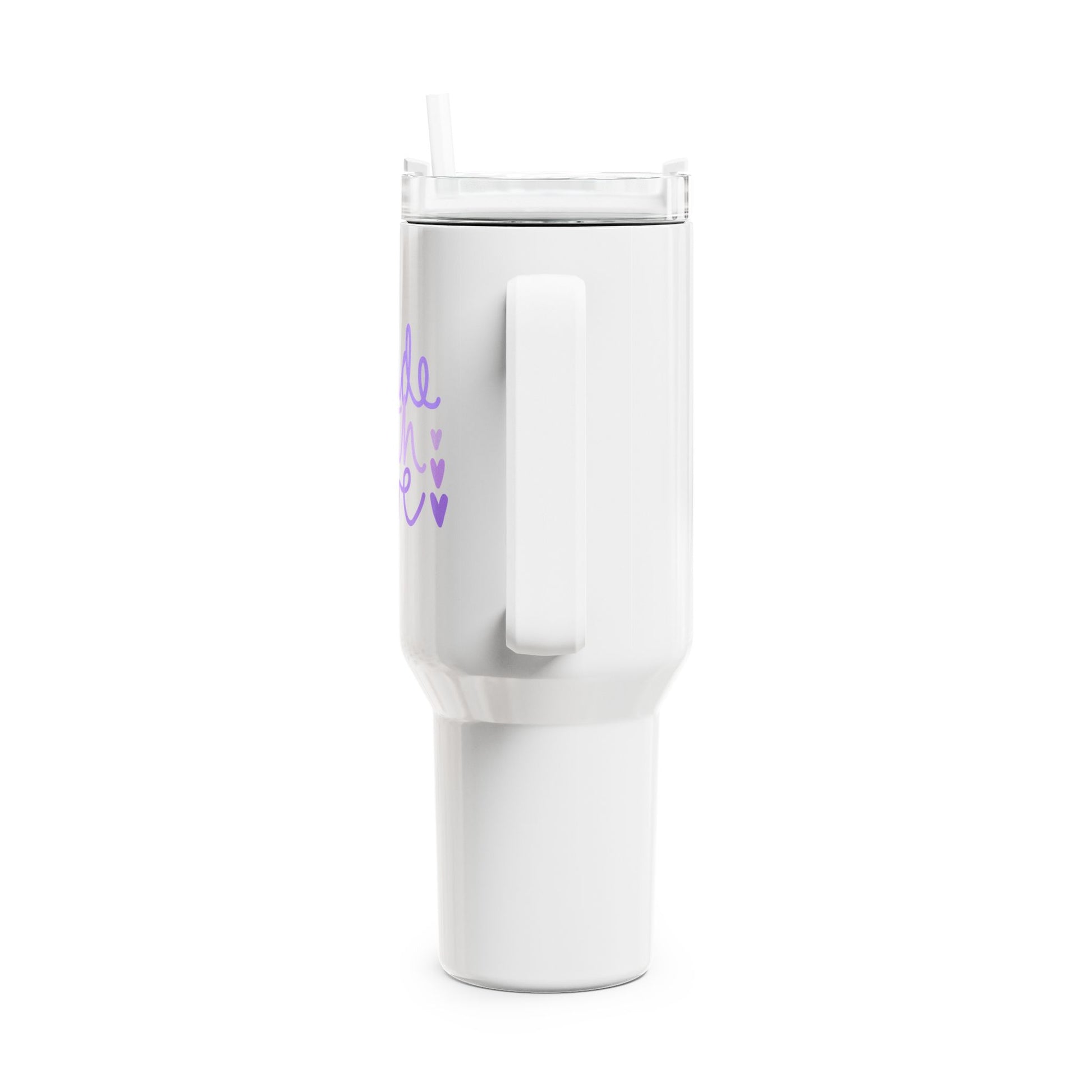 MADE WITH LOVE - MIT LIEBE GEMACHT• Tumbler mit Henkel & Strohhalm • XXL Reisebecher 1,2L - YOGA SANTA