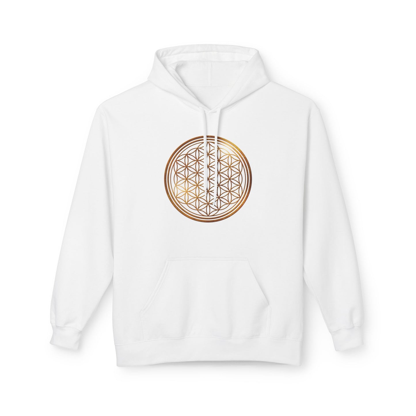 BLUME DES LEBENS SYMBOL ZEICHEN PRINTMOTIV • SPIRITUELLER Hoodie für Damen & Herren Fleece Kapuzenpullover Kuschelweich • Baumwolle 🌿