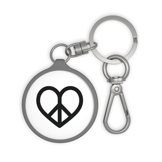 PEACE HERZ LOVE FRIEDESNSYMBOL • Edler Luxus Schlüsselanhänger mit Karabiner für Frauen & Männer