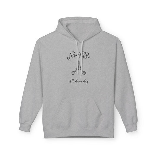 NAMASTE ALL DAMN DAY • Lustiger Yoga Spruch • Kuschelweicher Hoodie für Damen & Herren • Baumwolle 🌿