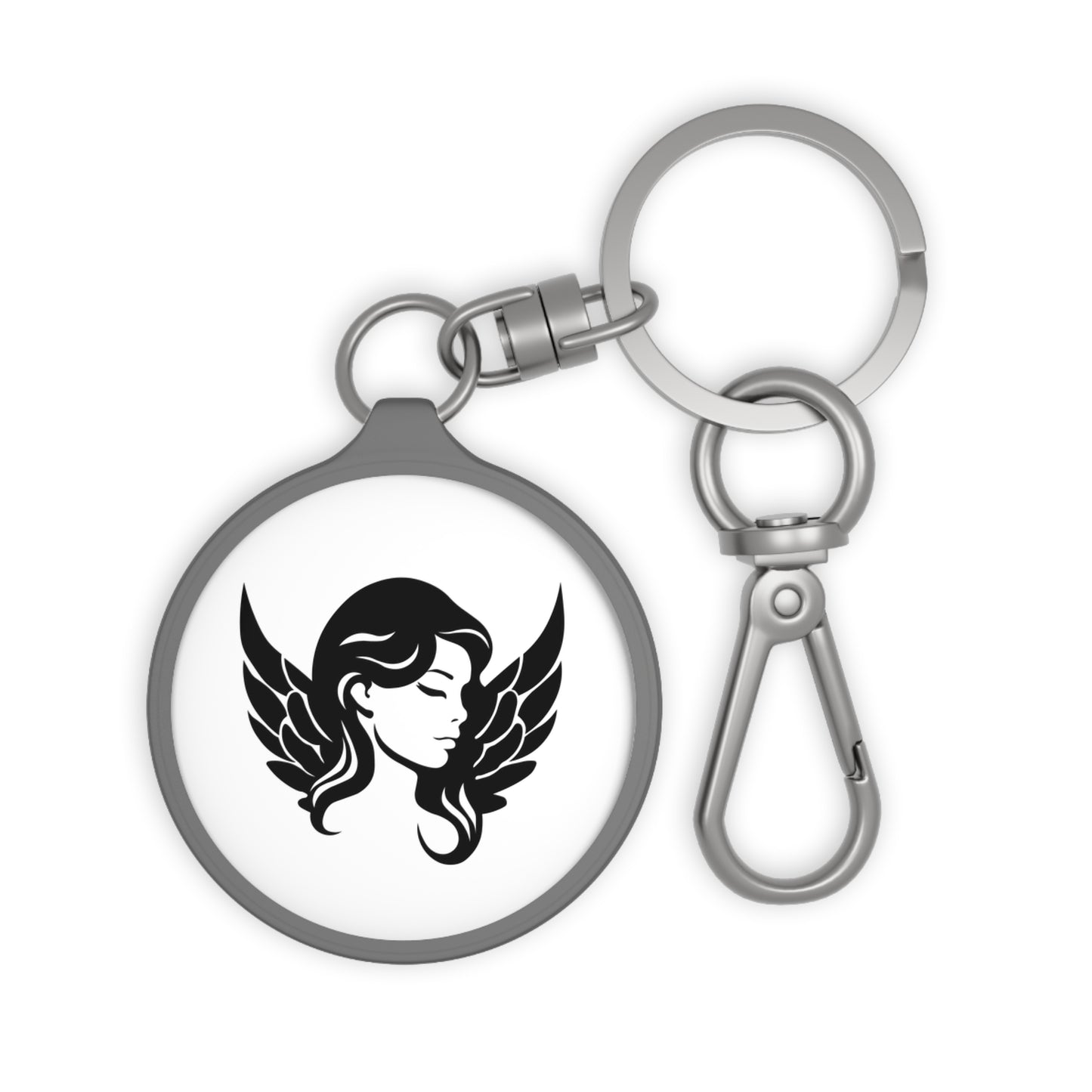 SCHUTZENGEL SCHÖNE FRAU TALISMAN • Edler Luxus Schlüsselanhänger mit Karabiner für Frauen & Männer