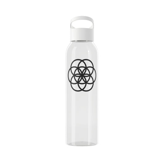 SEED OF LIFE - Samen des Lebens • Heilige Geometrie • Wasserflasche Sky 650 ml