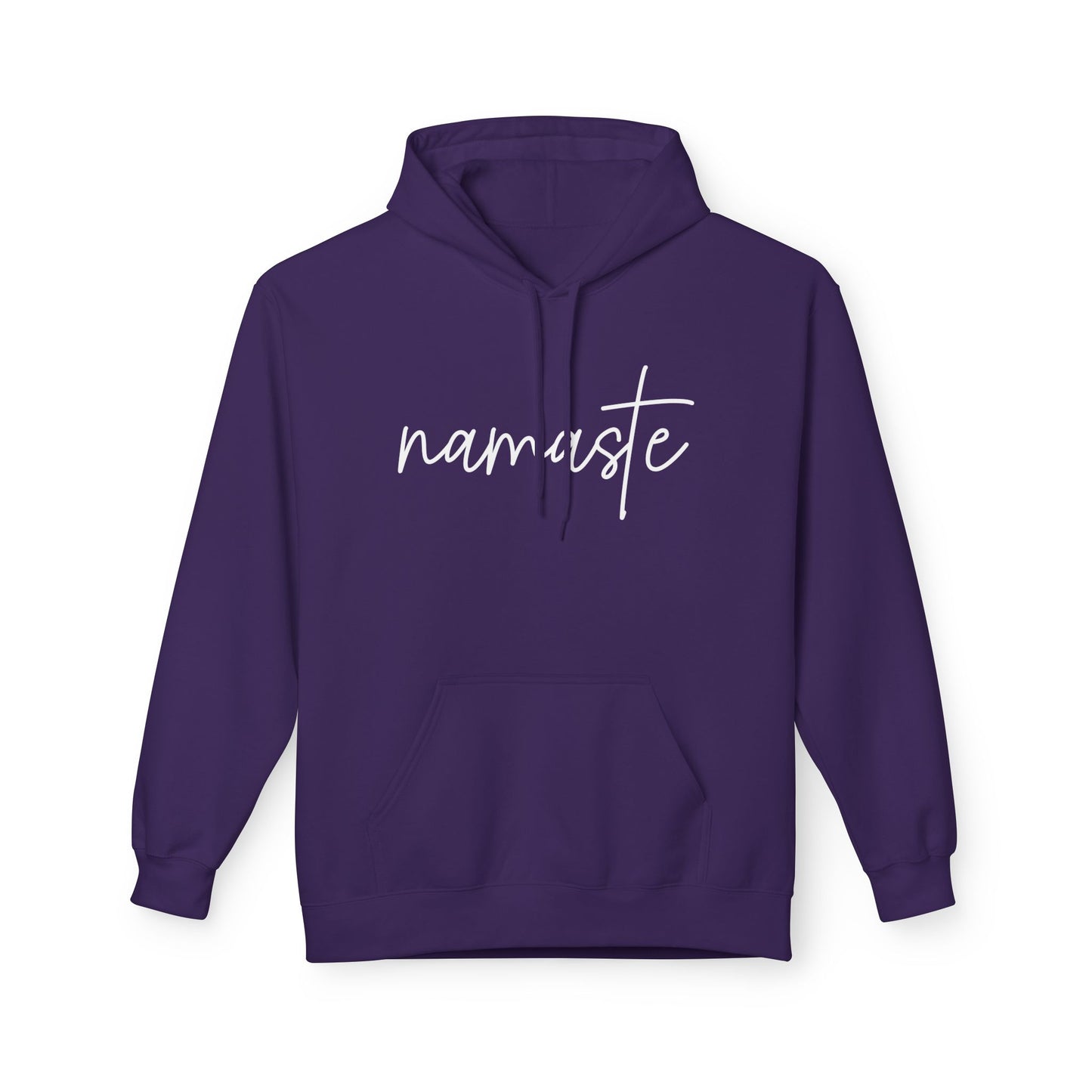 NAMASTE YOGA SANSKRIT HINDUISMUS Schriftzug • Kuschelweicher Hoodie für Damen & Herren • Baumwolle 🌿