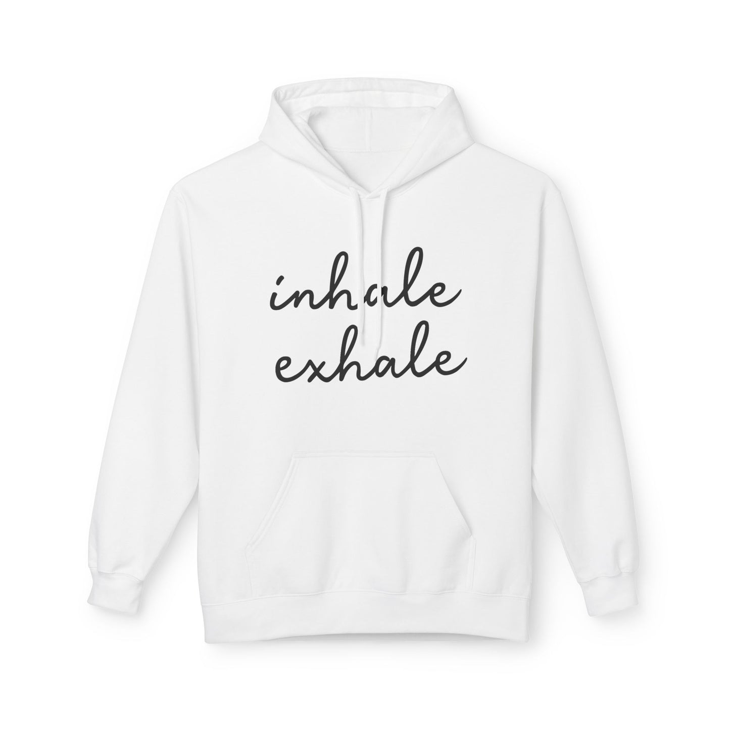 INHALE EXHALE • Yoga Spruch Atemmeditation • Kuschelweicher Hoodie für Damen & Herren • Baumwolle 🌿