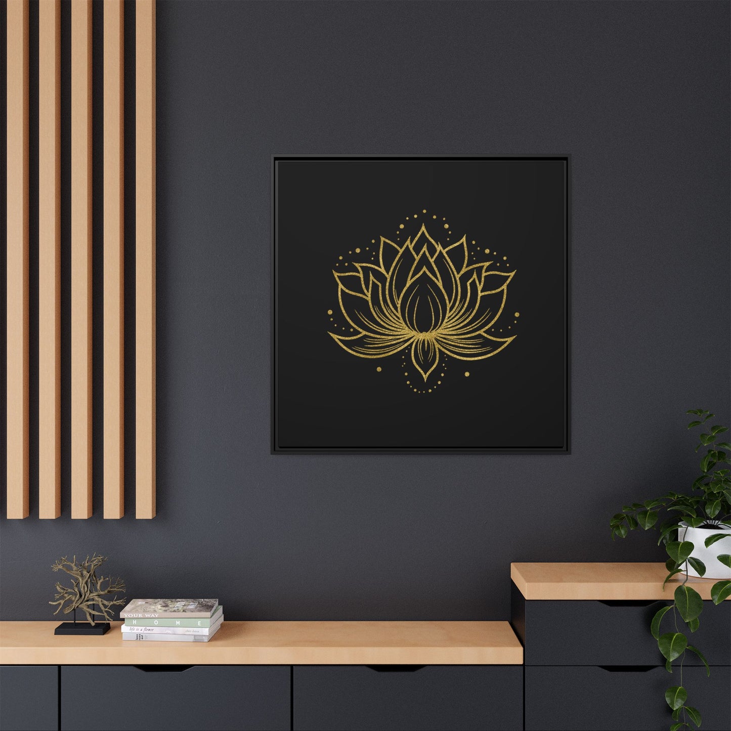 Matte Canvas, Framed (Multi-color)