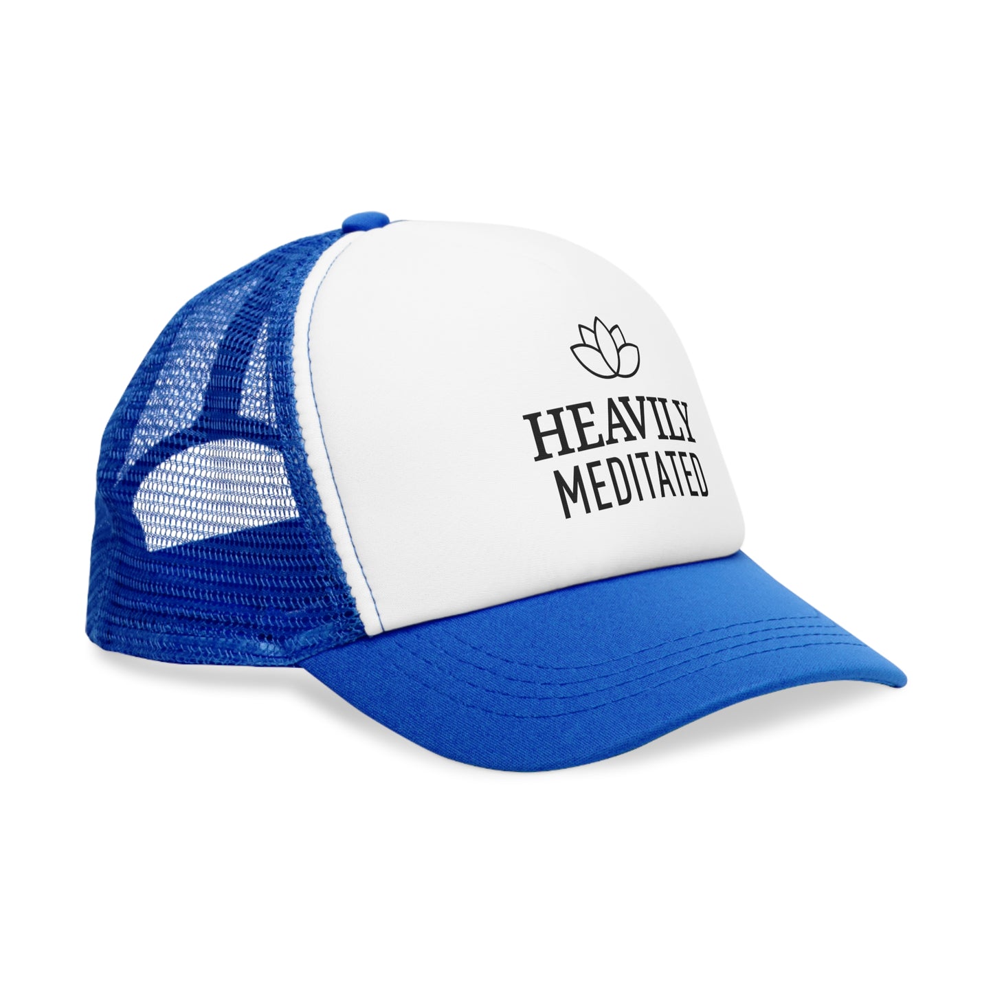 HEAVILY MEDITATED • Yoga Spruch Meditations Accessoire • Mütze Trucker Mesh Cap - YOGA SANTA