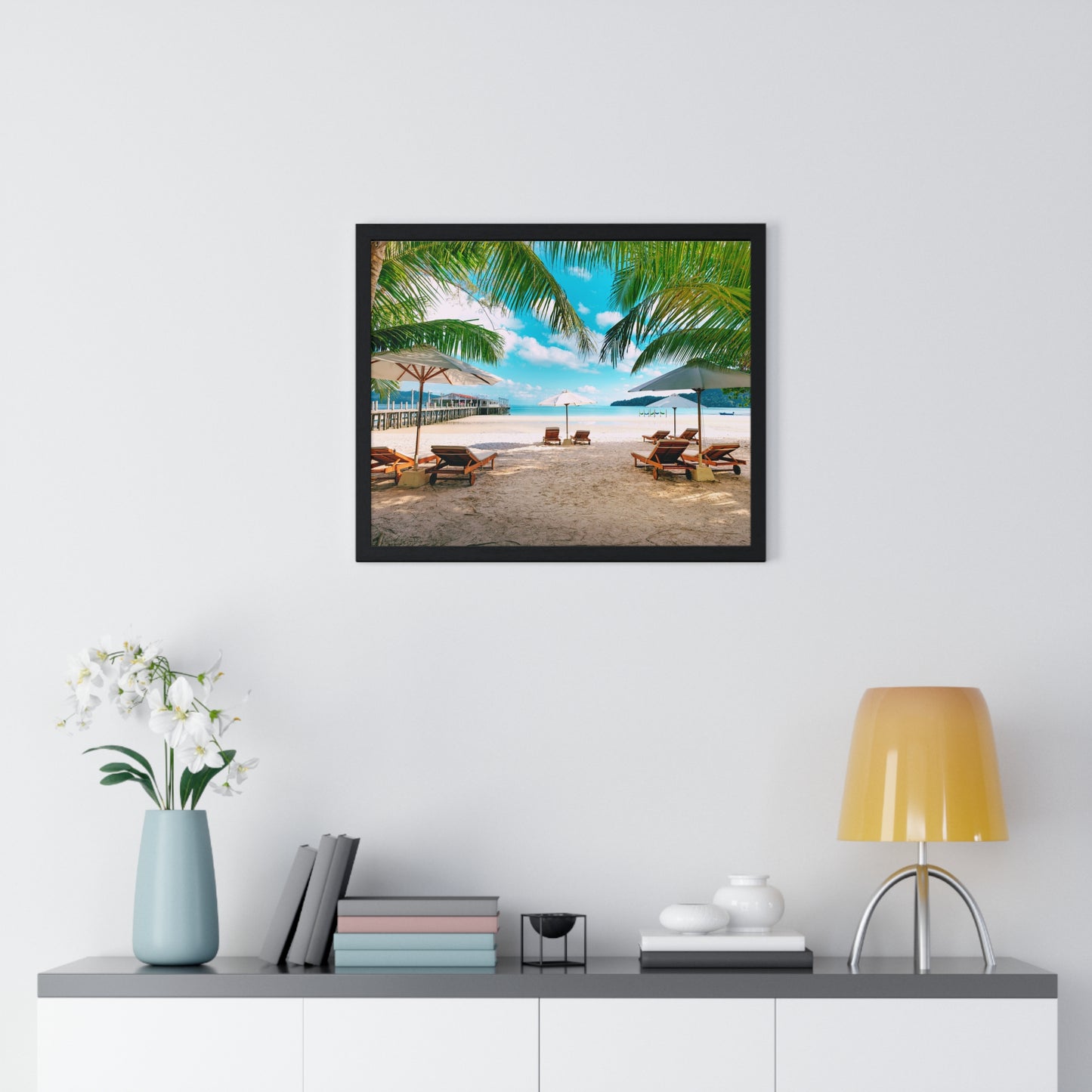 Horizontal Framed Poster • Urlaubsmotiv
