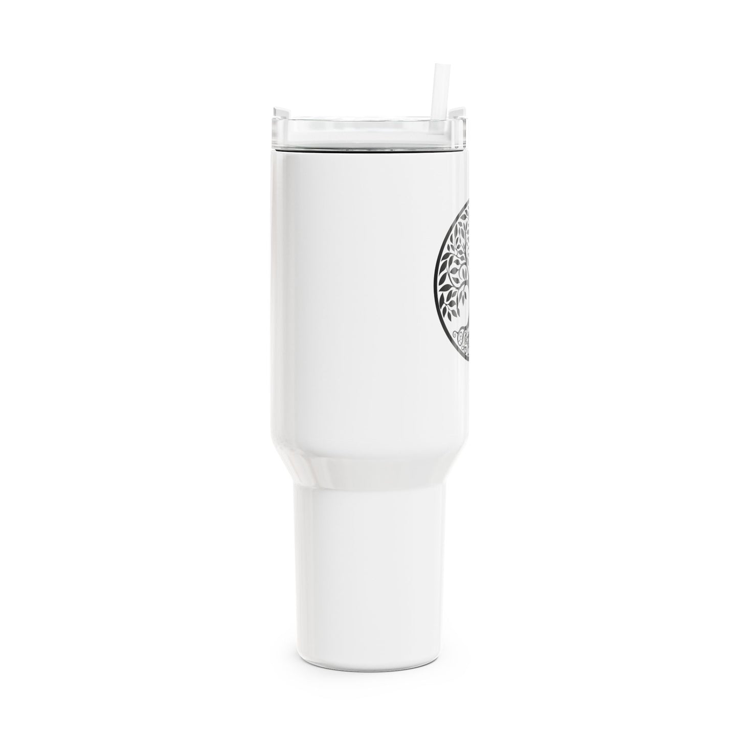 BAUM DES LEBENS BILD SYMBOL • Tumbler mit Henkel & Strohhalm • XXL Reisebecher 1,2L