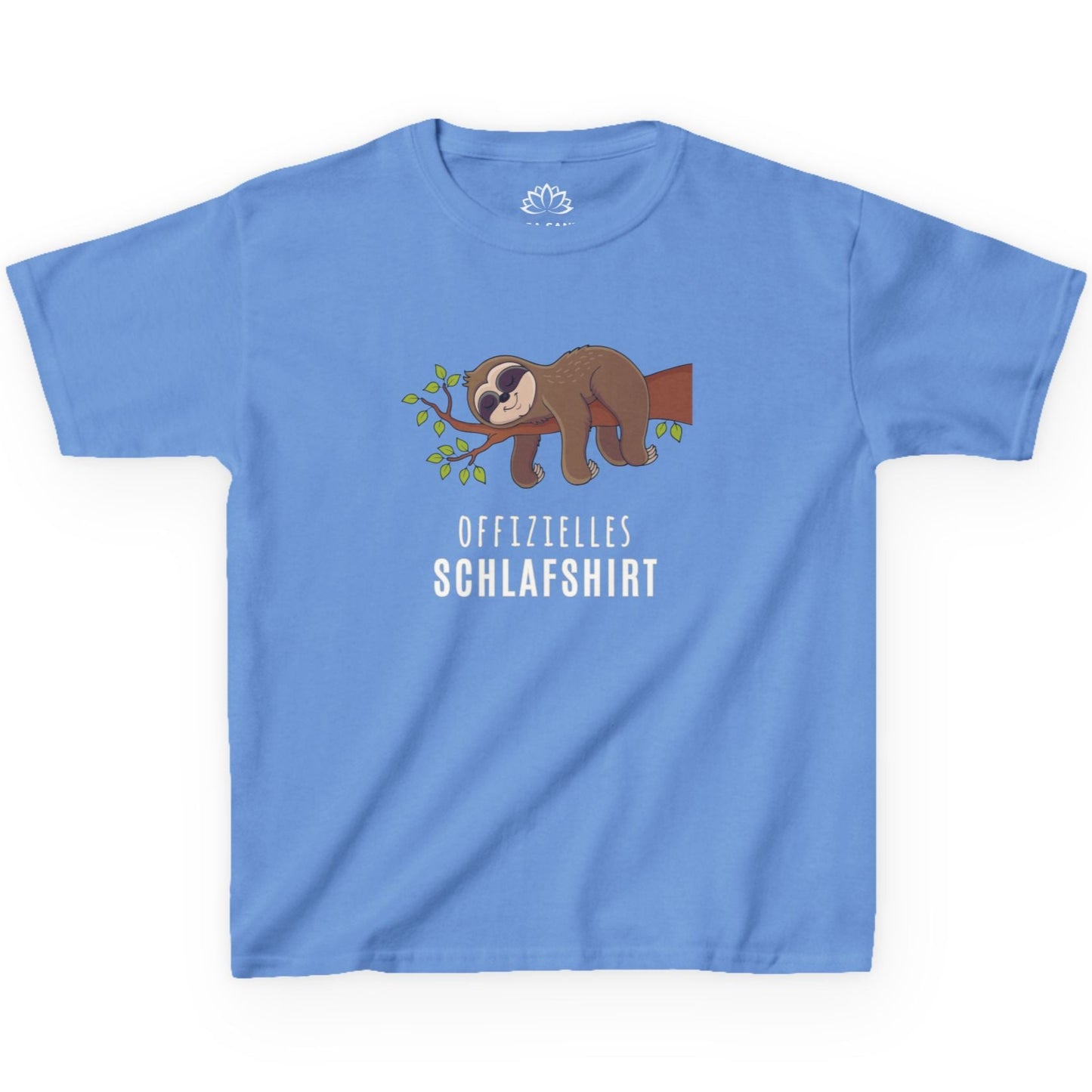 OFFIZIELLES SCHLAFSHIRT FAULTIER SLOT SÜß NIEDLICH COMIC • Pijama Schlafoberteil Oversize Kinder T-Shirt Mädchen Jungen • BIO Baumwolle 🌿