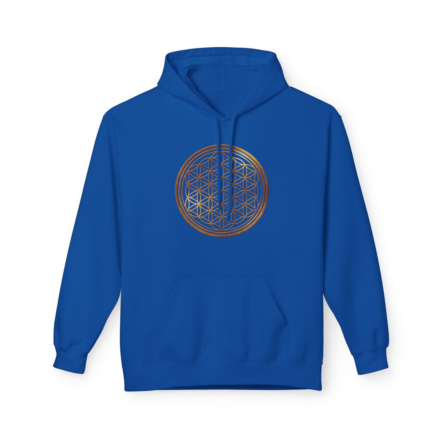 BLUME DES LEBENS SYMBOL ZEICHEN PRINTMOTIV • SPIRITUELLER Hoodie für Damen & Herren Fleece Kapuzenpullover Kuschelweich • Baumwolle 🌿