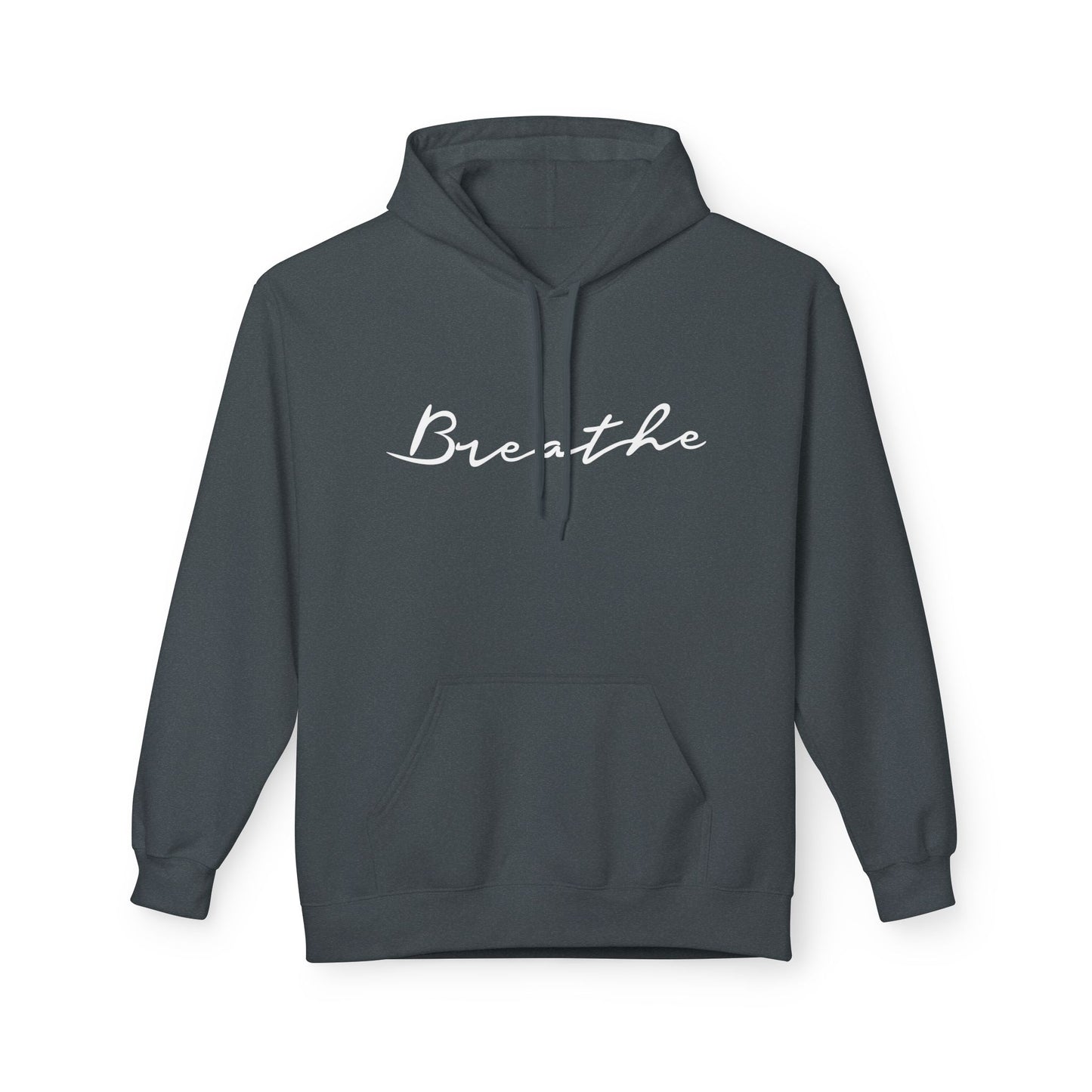 BREATHE YOGA SPRUCH ATEMMEDITATION • Minimalisitisches Design Kuschelweicher Hoodie für Damen & Herren Fitness • Baumwolle 🌿