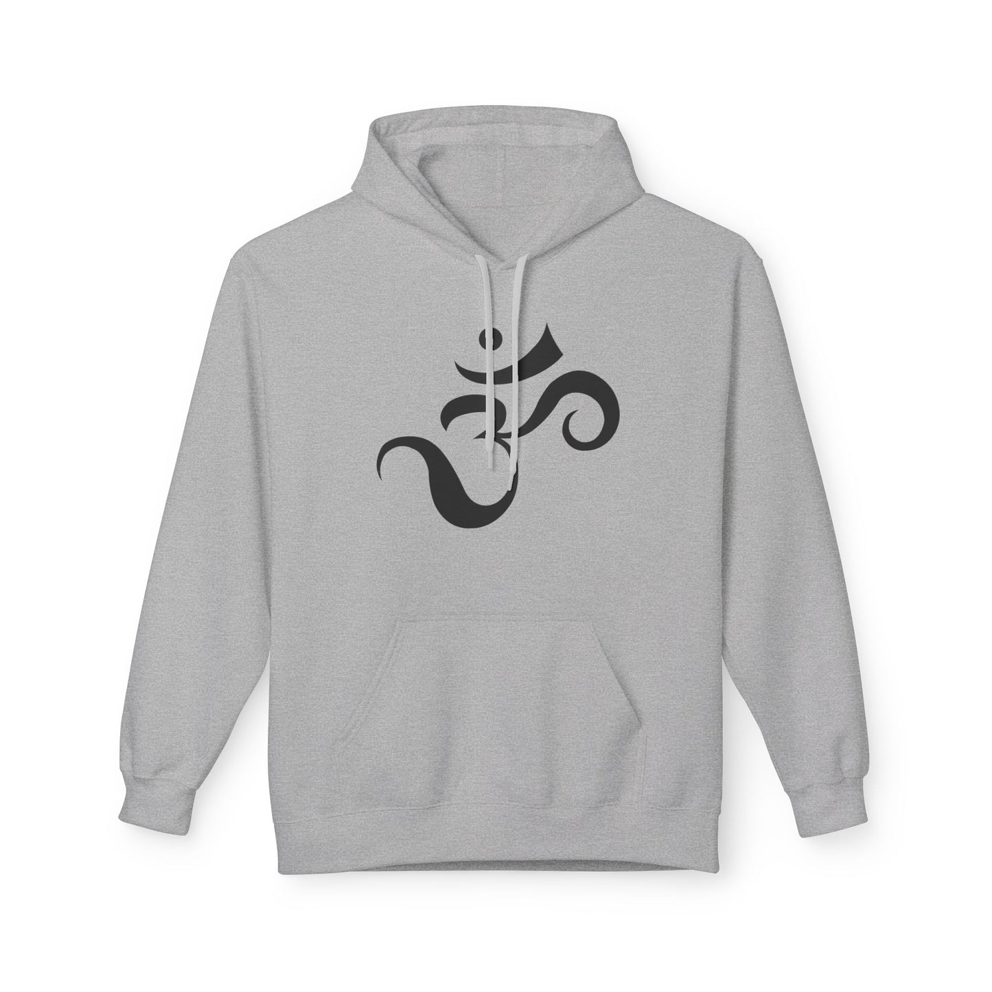 OM SYMBOL OHM ZEICHNUNG SANSKRIT BUDHHISMUS HINDUISMUS MANTRA • Fleece Hoodie für Damen & Herren • Baumwolle 🌿