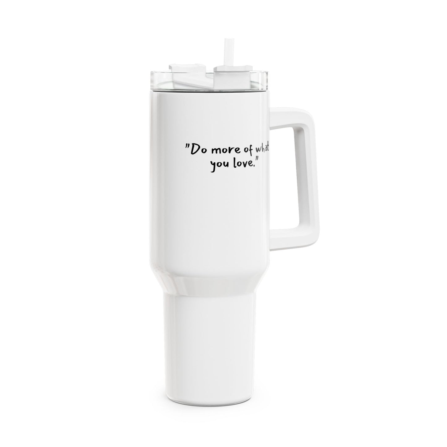 DO MORE OF WHAT YOU LOVE - MOTIVATIONS SPRUCH • Tumbler XXL Reisebecher 1,2L - YOGA SANTA