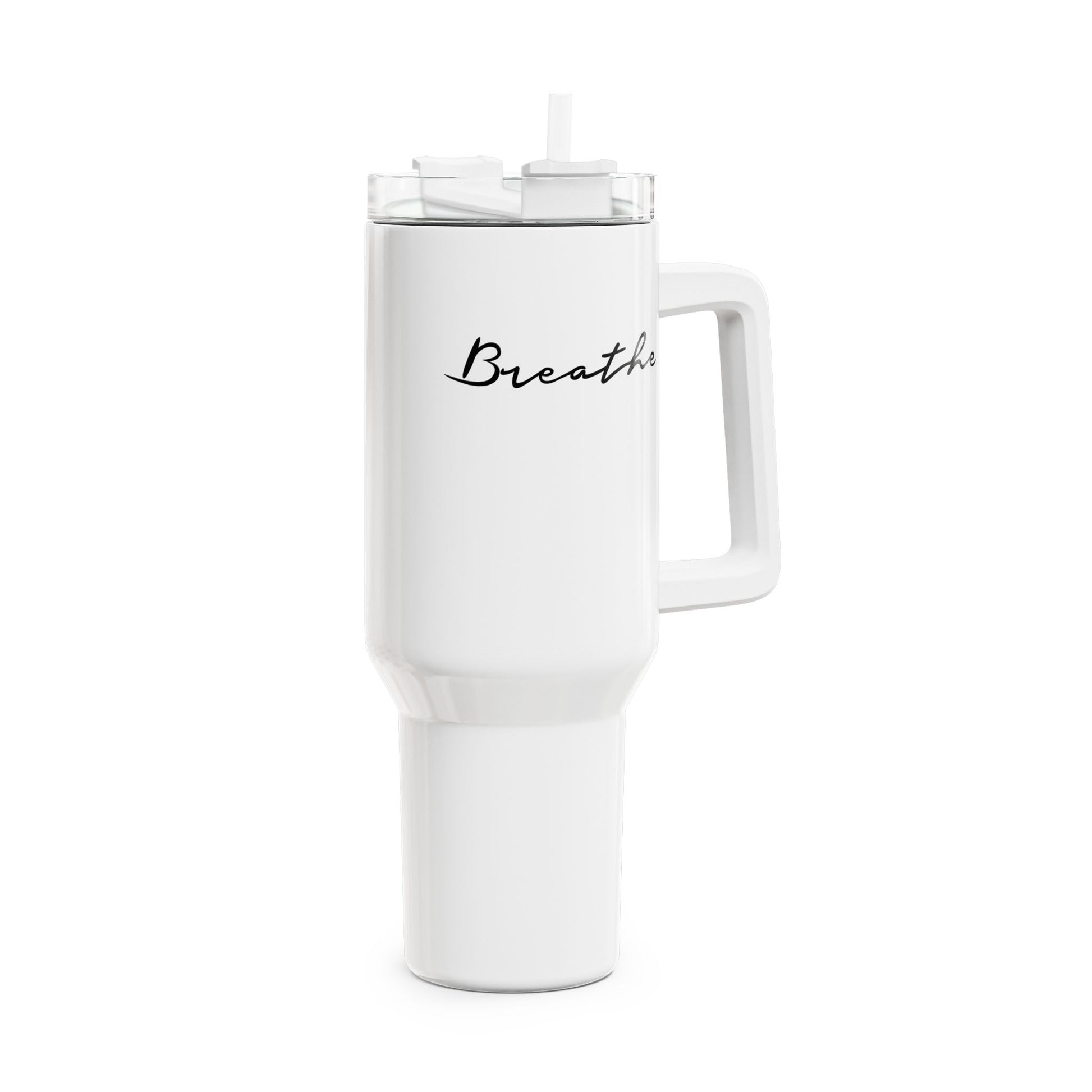 BREAHTE - ATEM MEDITATION YOGA • Tumbler mit Henkel & Strohhalm • XXL Reisebecher 1,2L - YOGA SANTA