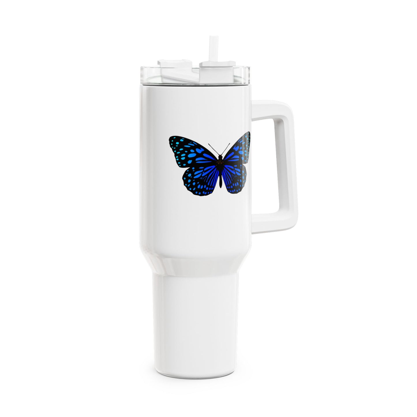 BLAUER SCHMETTERLING FALTER ÄSTHETISCH - YOGA SANTA