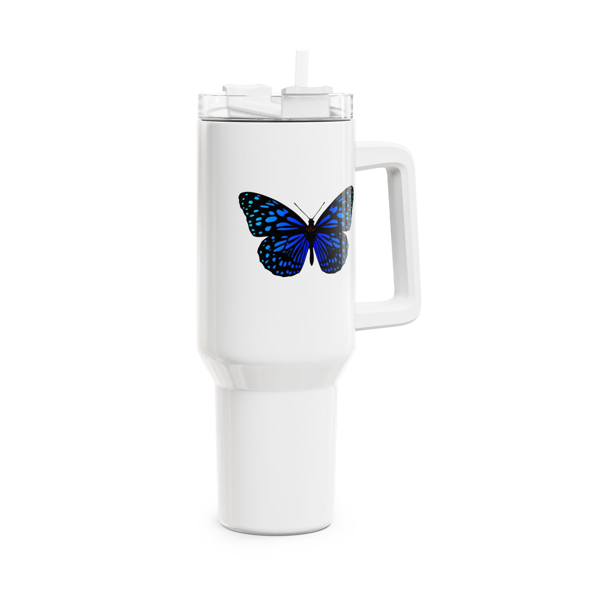 BLAUER SCHMETTERLING FALTER ÄSTHETISCH - YOGA SANTA