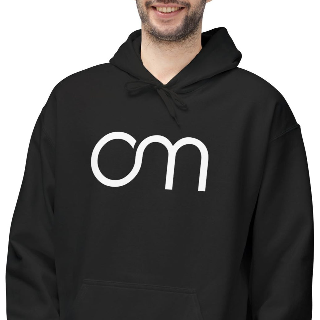 OM MANTRA OHM • Buddhismus, Hunduismus Spiritueller Sanskrit Spruch Hoodie in minimalistischem Design für Damen & Herren • Baumwolle 🌿