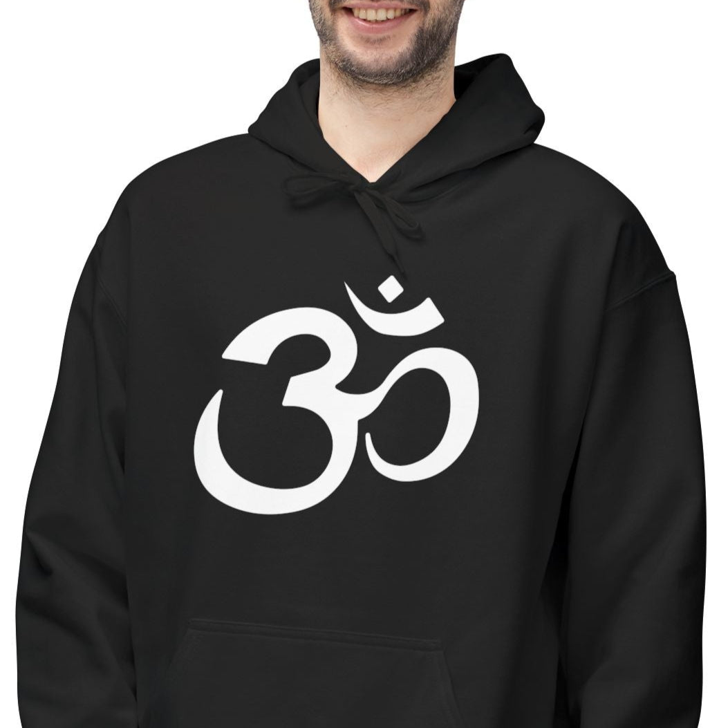 OM OHM ZEICHEN SYMBOL MOTIV PRINT • Kuschelweicher Hoodie für Damen & Herren • Baumwolle 🌿