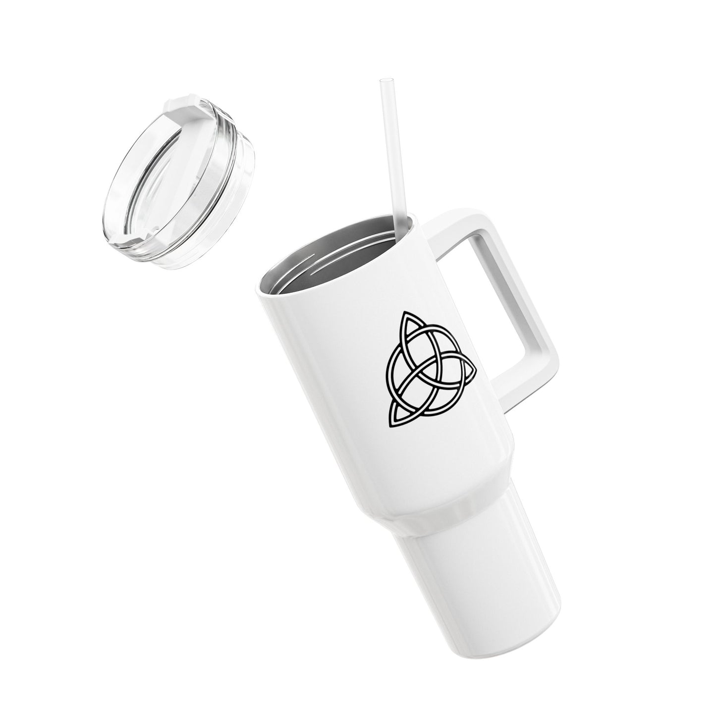 TRIQUETRA KELTISCHER KNOTEN • NORDISCHES WIKINGER ZEICHEN • Tumbler XXL Reisebecher 1,2L - YOGA SANTA